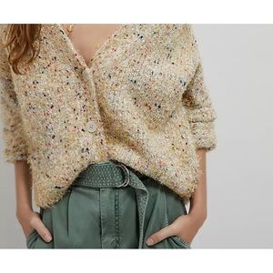 Anthropologie Maeve Twinkle Cropped Cardigan Cardigan